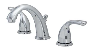 Oak Brook Chrome 1.2 GPM Widespread Coastal Low Lead Lavatory Pop Up Faucet 8 in - Picture 1 of 1