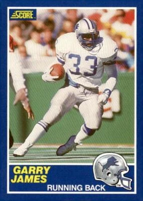 1989 Score #94 Garry James Detroit Lions - Image 1 of 2