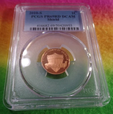 2010-S Lincoln Cent PCGS PR69RD DCAM First year of the shield - Image 1 of 2
