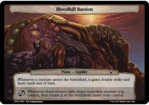 MTG Bloodhill Bastion  - March of the Machine Commander Planechase #140 - Picture 1 of 1