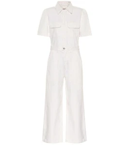 NWT Citizens of Humanity Miki in White Willow Denim Jean Wide Leg Jumpsuit 10 - Picture 1 of 7