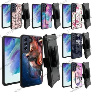 Für Samsung S21 FE 5G robuste Holster stoßfeste Hülle + Hartglas Cover p9 - Bild 1 von 28