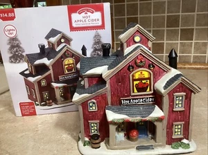 Holiday Time Vintage Victorian Hot Apple Cider House-8” Tall-with Light Cord - Picture 1 of 7