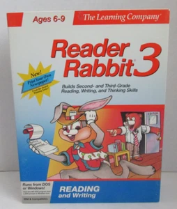 VINTAGE The Learning Company Reader Rabbit 3 Big Box DOS / WIN - Picture 1 of 3