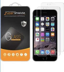 Supershieldz Premium Tempered Glass Screen Protector iPhone 7 Plus 8 Plus 2 Pack - Picture 1 of 7