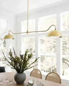 Handcrafted Aldorno Linera Chandelier Pendant Light Chandelier Fixture - Picture 1 of 4