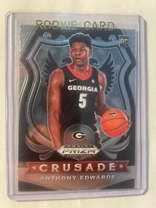 2020-21 PRIZM DRAFT ANTHONY EDWARDS CROCIATA ROOKIE RC #41 TIMBERWOLVES #1 SCELTA - Foto 1 di 2