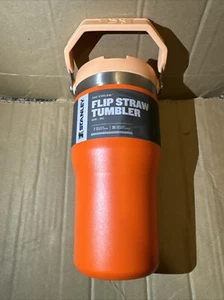 Nuevo vaso de pajita abatible Tigerlily Stanley IceFlow 20 OZ acero inoxidable naranja - Imagen 1 de 2