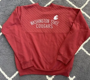 New NCAA Washington State Cougars Men’s Crew Neck Sweatshirt Pullover Large L - Picture 1 of 3