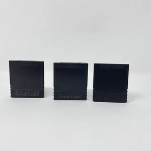 Lot of 3 Official Nintendo GameCube Memory Card 251 Blocks DOL-014 Genuine OEM - Picture 1 of 4