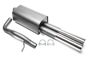 TA TECHNIX SPORTAUSPUFF SPORTENDSCHALLDÄMPFER 2x76 mm + ABE - AUDI A4 B5 - NEU! - Afbeelding 1 van 1