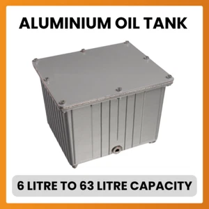 Idraulico Alluminio Serbatoio Olio,Completo con Coperchio,Gasket & Drain Spina, - Foto 1 di 8