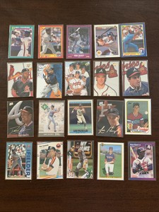 Baseball card lot of 20 Trading cards Tom Glavin Steve Avery Greg Maddux Cicil 