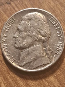 1988p Nickel Error - Picture 1 of 2