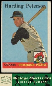 1958  Topps - Harding Peterson - Rookie RC #322 Pirates