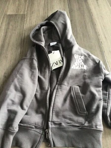 girls zip up sweatshirt size 6 ZARA brand new - Picture 1 of 3
