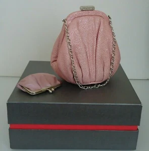 Pochette da sera Judith Leiber donna rosa metallizzato Karung - Foto 1 di 12