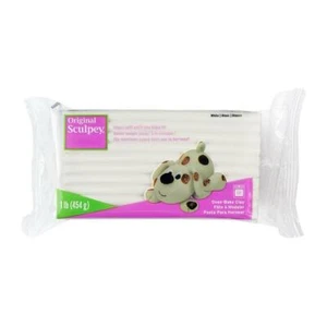 Sculpey "Original" Oven-Bake Polymer Clay - White [Choose size 454g - 10.8kg] - Picture 1 of 5