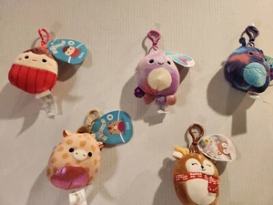 Squishmallow Clip-On 5 Pack Bundle, 3.5 Inches, NWT - Picture 1 of 12