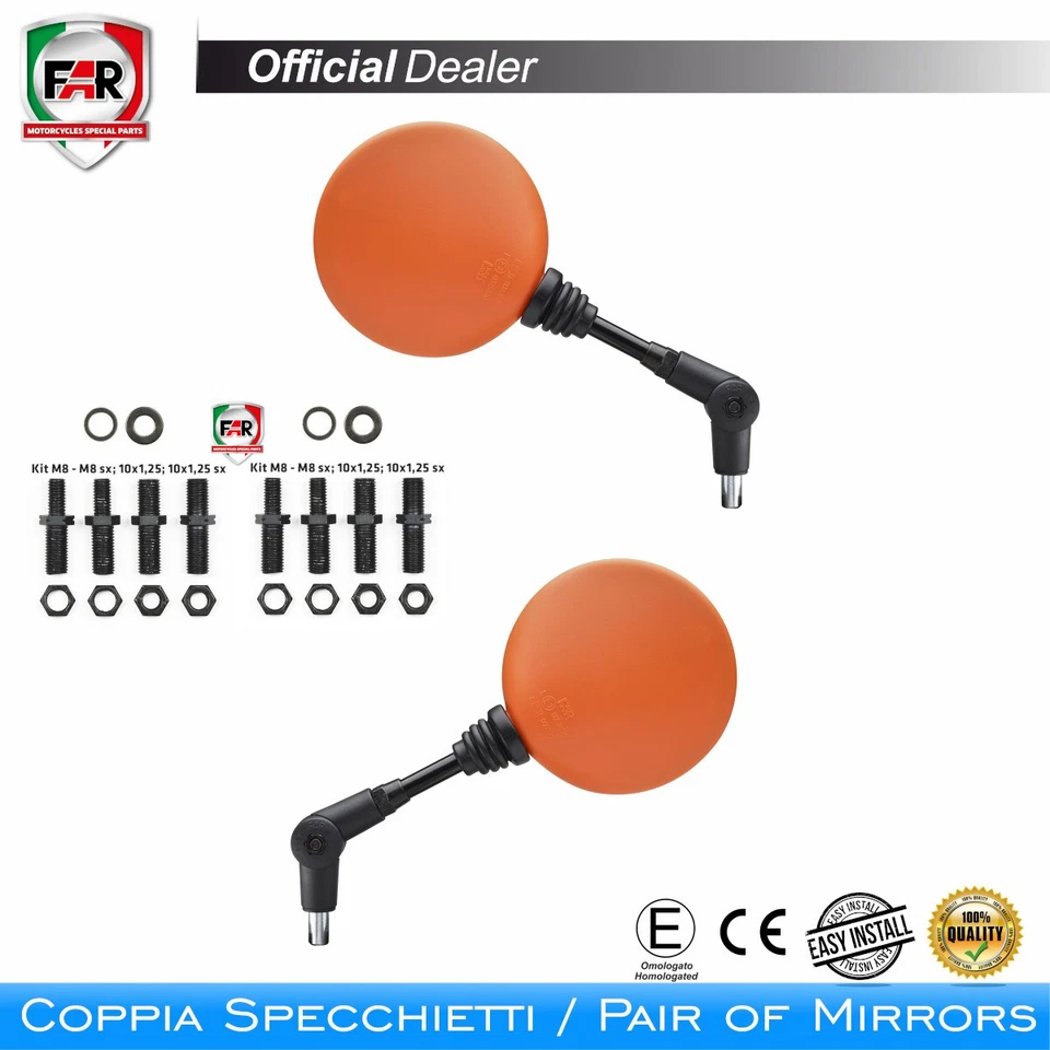 Espejos FAR 0257A Y 0257A HOMOLOGADOS Para Honda 500 CB 2013-2016 - Imagen 1 de 3