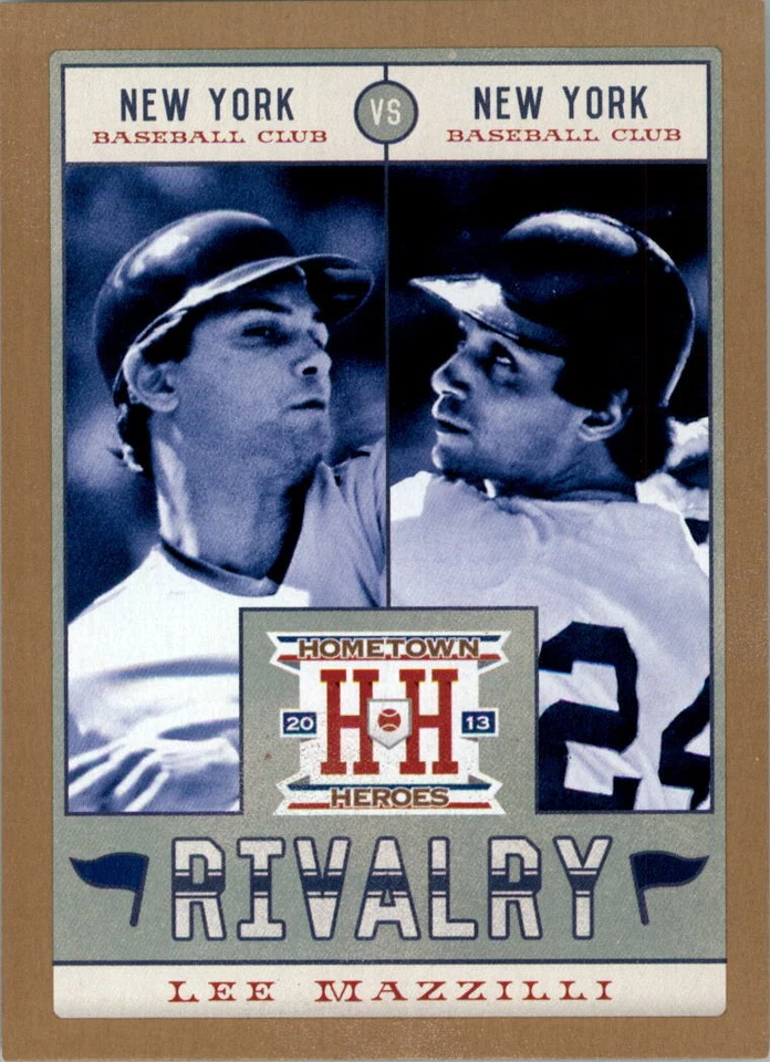 2013 Hometown Heroes Rivalry Gold #7 Lee Mazzilli - NM-MT - Image 1 of 2