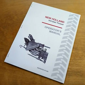 New Holland 54A Ballenwerfer Bediener Owners Book Guide Handbuch Ballenpresse NH - Bild 1 von 3