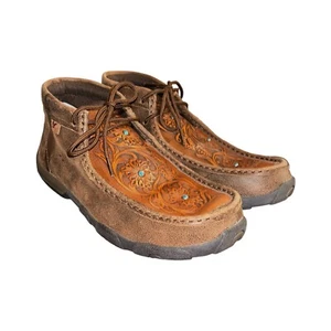 Nuevas Botas Chukka para Mujer Twisted X Talla 11M Cuero Marrón Puntera Redonda WDM0081 - Imagen 1 de 11