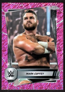 2025 Topps Chrome WWE Pink Shimmer Refractors #176 Mark Coffey - Picture 1 of 2