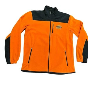 OSU Oklahoma State University Men’s Medium Orange and Black Fleece Jacket - Picture 1 of 8