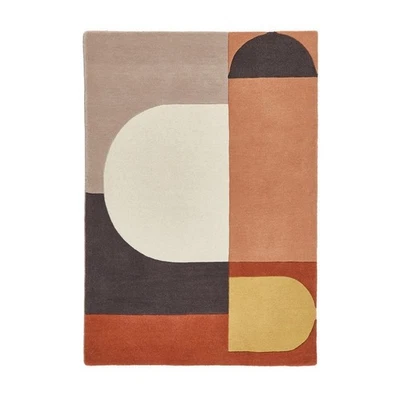 Bauhaus graphic Rug Hand Tufted Rug Handmade Area Rug 100% Woolen Rug for Modern - Image 1 of 3
