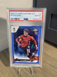 Desire Doue 2022-23 Topps Sapphire RC PSA 10 - Picture 1 of 2