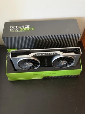 NVIDIA GeForce Founders Edition RTX 2080 Ti 11GB GDDR6 PCIe Video Graphics Card - Image 1 of 4