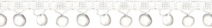 WRIGHTS Simplicity Ball Fringe 1-1/8"X12yd, White - Picture 1 of 3