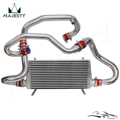Intercooler + Kit de tubería para Subaru Impreza GC8 WRX STI EJ20 RS 1996-2000 2,0 L rojo Foto 1 de 4
