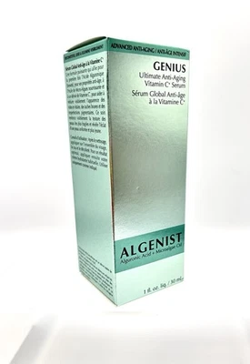 ALGENIST GENIUS ULTIMATE ANTI-AGING VITAMIN C SERUM 1 OZ NEW BOX -AMAZING!  - Image 1 of 3