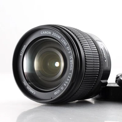 Slightly scratched. [Canon] Canon EF-S 15-85mm F3.5-5.6 IS USM Zoom Lens #M596 - Image 1 of 4