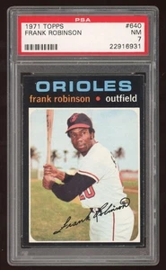Topps #640 Frank Robinson 1971 PSA 7 - Imagen 1 de 2