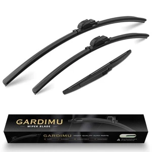 Front and Rear Windshield Wiper Blades, 3 Pcs Front and Back Windshield Wiper... - Picture 1 of 5