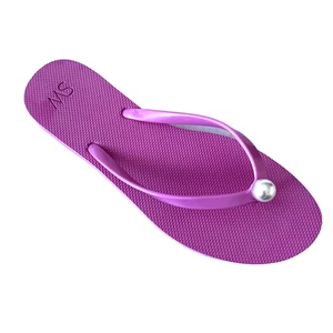 Stuart Weitzman Pearl Sandal Flip Flop Pink Flat Rubber Thong Toe Slip On 12 - Picture 1 of 8