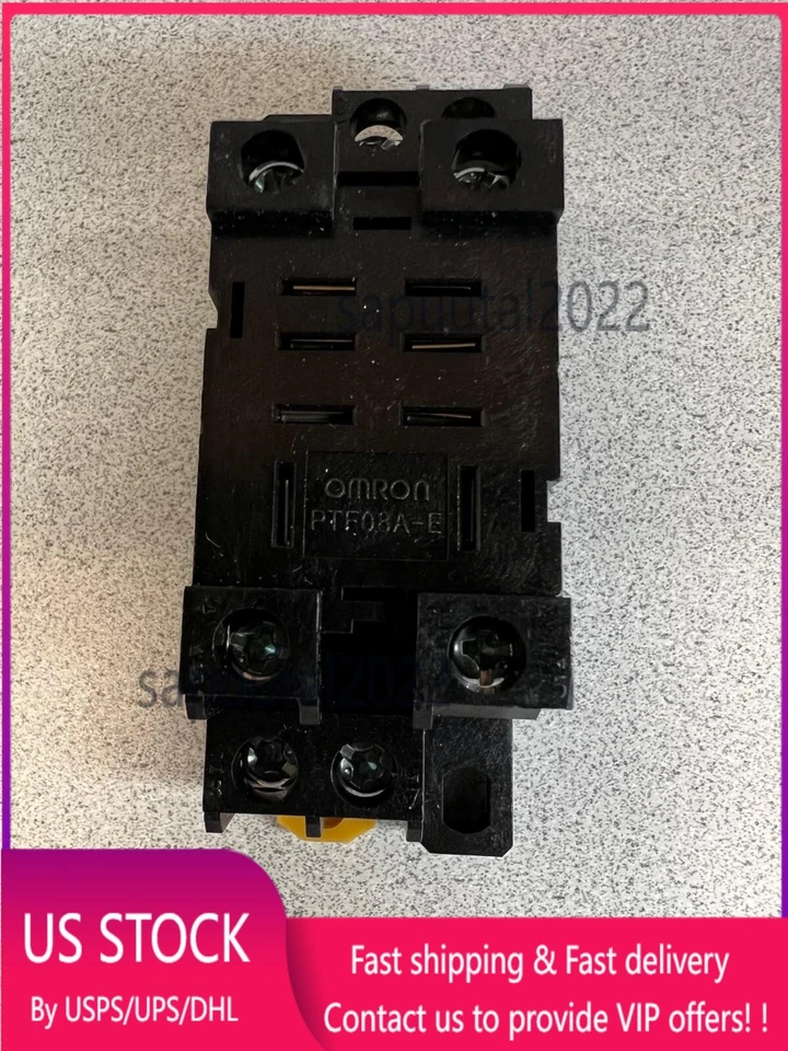 Omron 240V Relay Socket Base - 15A (PTF08A-E)