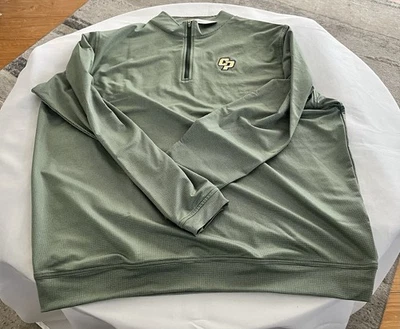 NEW Peter Millar Crown Comfort Quarter Zip Logo Size XXL - Image 1 of 3