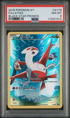 2015 POKEMON XY BLACK STAR PROMO LATIAS #XY78 HOLO PSA 8 NM #115891912 - Image 1 of 2