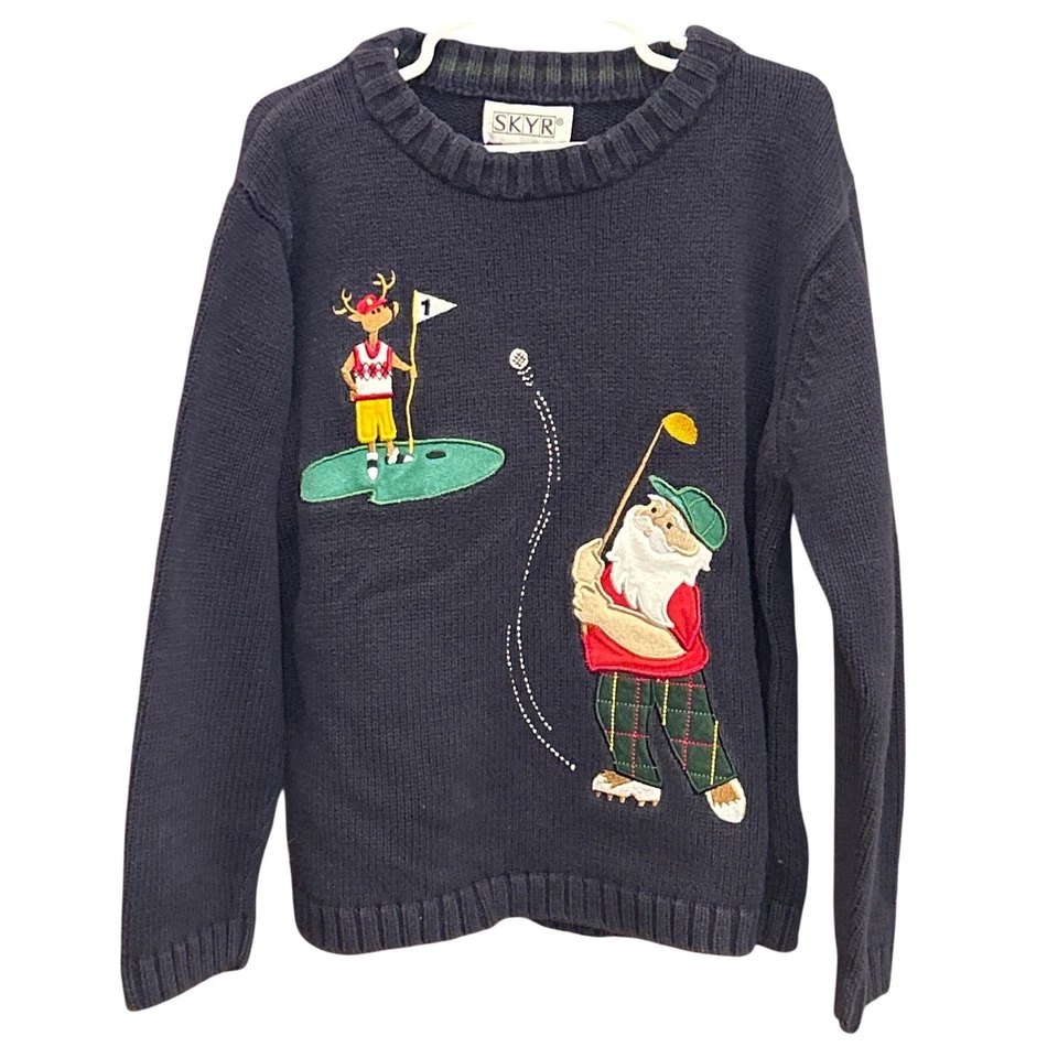 Suéter de Golf SKYR Hong Kong Santa Años 90 Niños Navidad Novedad Pullover Foto 1 de 3