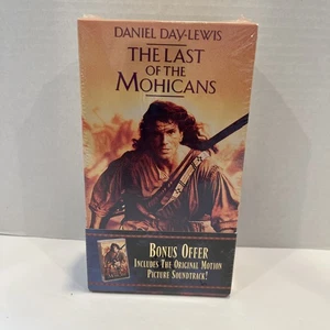 The Last Of The Mohicans VHS Tape With Cassette Soundtrack Daniel Day-Lewis Seal - Picture 1 of 10