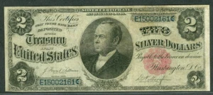 "Certificado de plata de $2.00, ""Windom"", 1891, fr. #246, en muy buen estado - Imagen 1 de 1