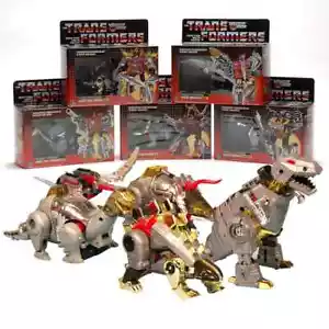 Sale Transformers G1 Reissue Dinobots Set Grimlock Swoop Sludge Slag Snarl Hot - Picture 1 of 21