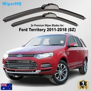Ford Territory 2011-2018 (SZ) 2x Windshield Premium Wipers 22"+22" Pair Set - Picture 1 of 7