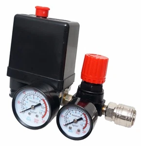 Neu Druckregler mit Druckschalter für Kompressor Kompressorschalte 1/4" 8,5 bar - Bild 1 von 1