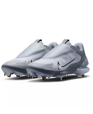 Nike Force Zoom Trout 8 Pro Gray Metal Baseball Cleats CZ5915-001 Men’s Size 8.5 - Image 1 of 3