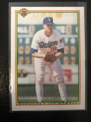 1990 Bowman Los Angeles Dodgers Baseball Card #83 Jay Howell - Image 1 of 2